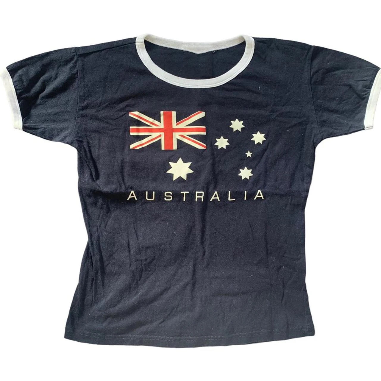 Australia Women's Y2K Aesthetic Tee - Vintage Style Graphic Top for Trendy Outfits