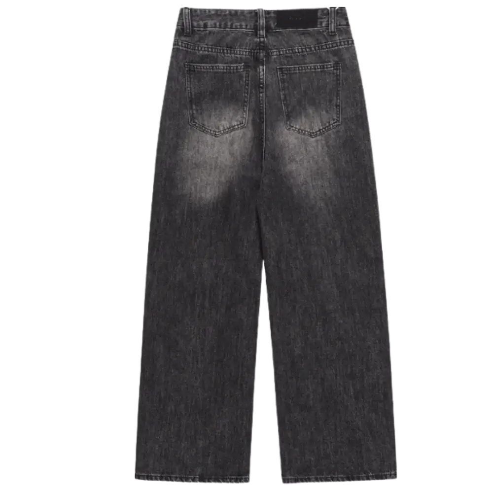 Baggy Y2K Noir Lavé Jeans - Urban Aesthetic for Trendy Outfits