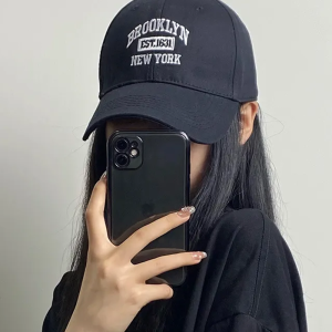 Brooklyn Baseball Cap: Y2K Aesthetic Hat for Trendy Coquette and Grunge Styles