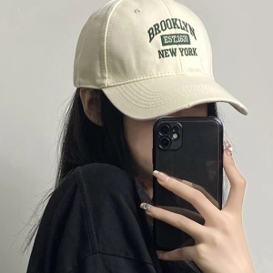 Brooklyn Baseball Cap: Y2K Aesthetic Hat for Trendy Coquette and Grunge Styles