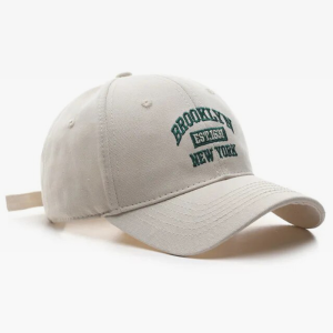 Brooklyn Baseball Cap: Y2K Aesthetic Hat for Trendy Coquette and Grunge Styles