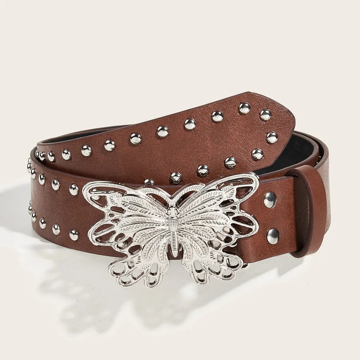 Butterfly Buckle Y2K Belt for Trendy Aesthetic Outfits and Coquette Style Fashion