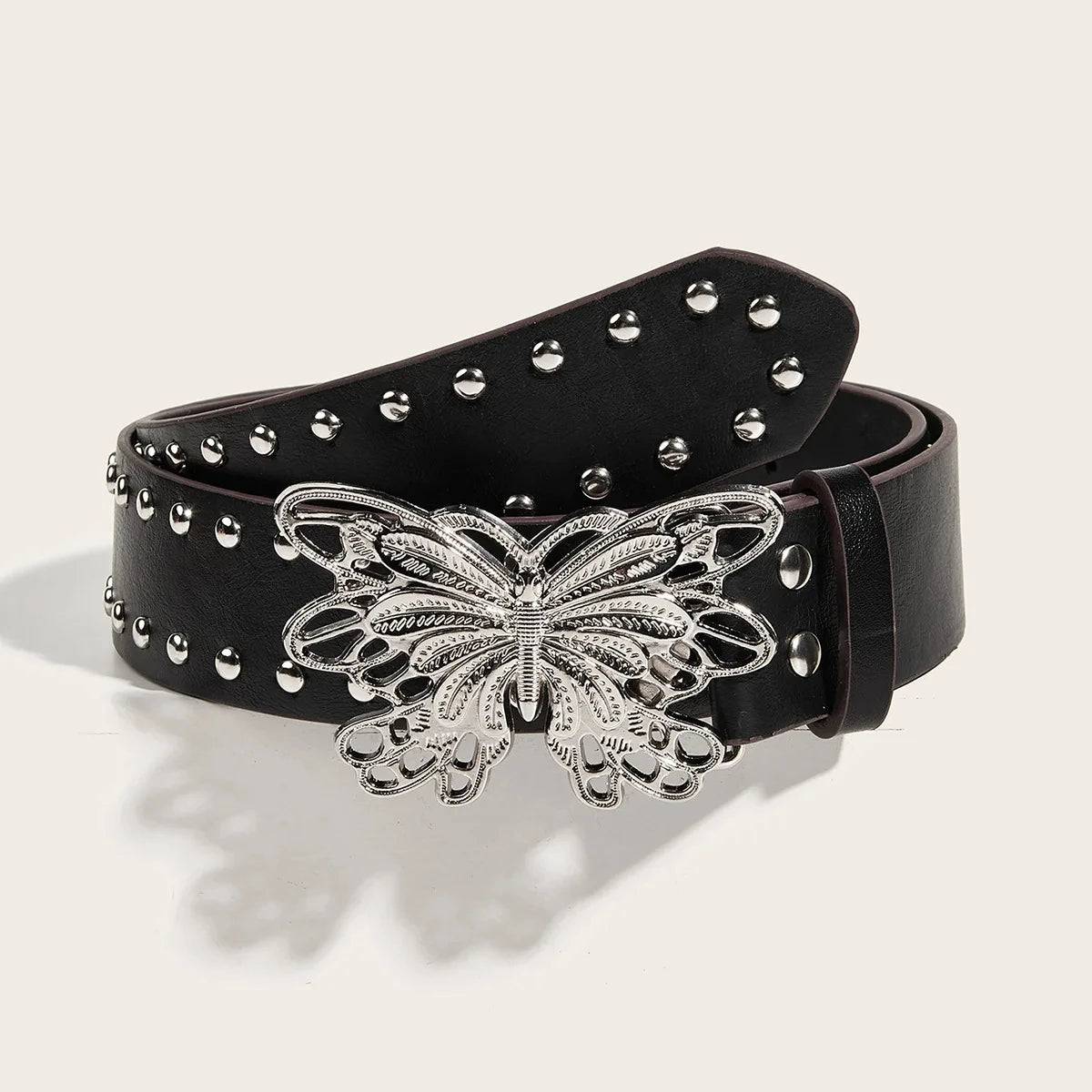 Butterfly Buckle Y2K Belt for Trendy Aesthetic Outfits and Coquette Style Fashion