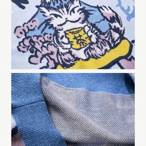 Cartoon Y2K Aesthetic Sweater - Cute and Comfy Vintage Style for Trendy Outfits