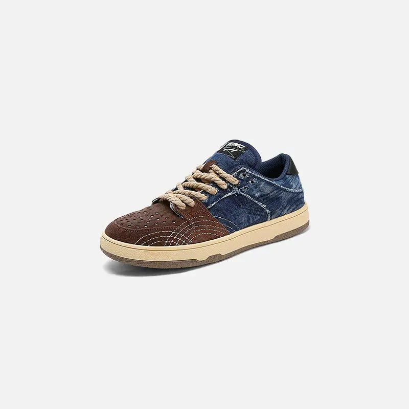 Casual Y2K Canvas Denim Sneakers for Trendy Aesthetic Outfits and Everyday Style