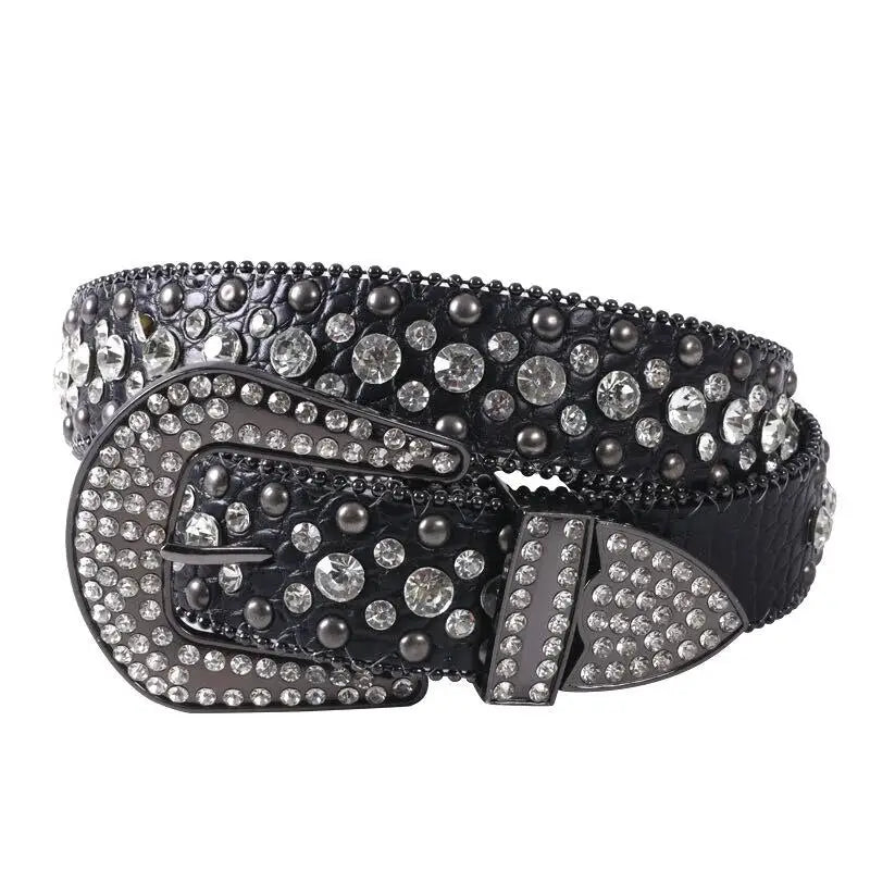 Ceinture VVS Y2K en strass - Accessoire scintillant pour un look coquette et estival