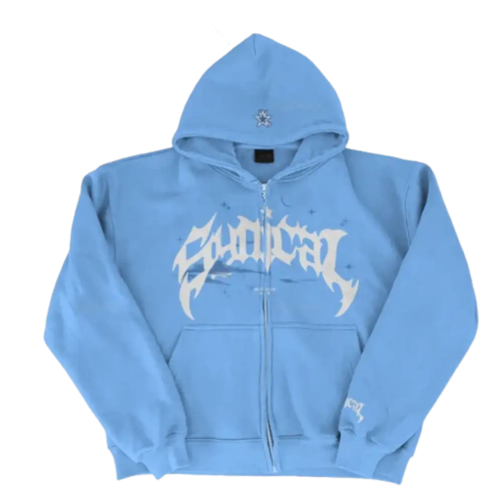 Chic Baby Blue Y2K Hoodie - Trendy Coquette Aesthetic for Effortless Style