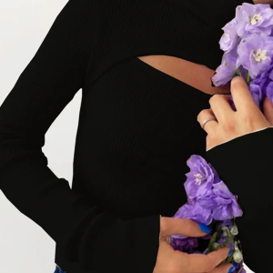 Chic Open Chest Turtleneck - Y2K Fashion Essential for Coquette and Grunge Aesthetics