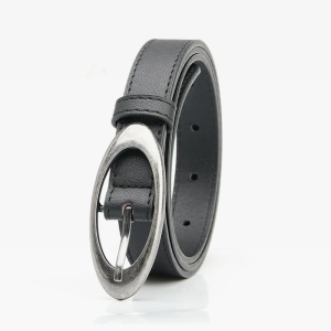 Chic Oval Buckle Belt for Y2K Fashion, Coquette Aesthetic, and Grunge Style Outfits