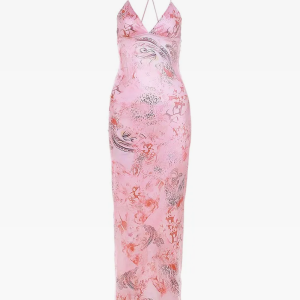 Chic Pink Bodycon Maxi Dress - Y2K Aesthetic Fashion for Effortless Style