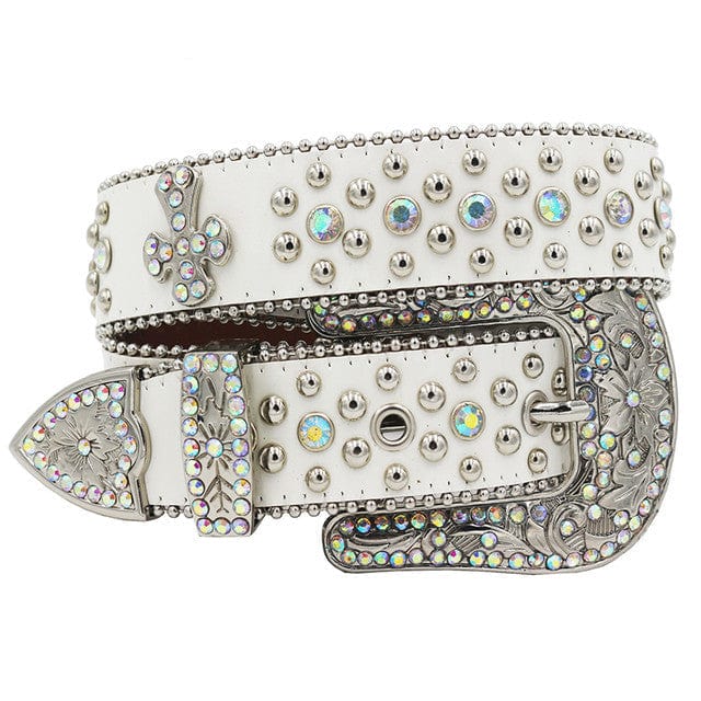 Chic White Belt for Y2K Fashion: Elevate Your Aesthetic with Vintage Style Accessories