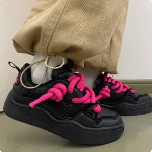 Chunky Y2K Sneakers: Retro-Inspired Footwear for Y2K Fashion and Aesthetic Outfits