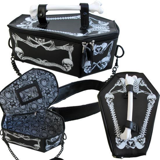 Coffin Y2K Bag: Edgy Grunge Aesthetic Accessory for Y2K Fashion Lovers