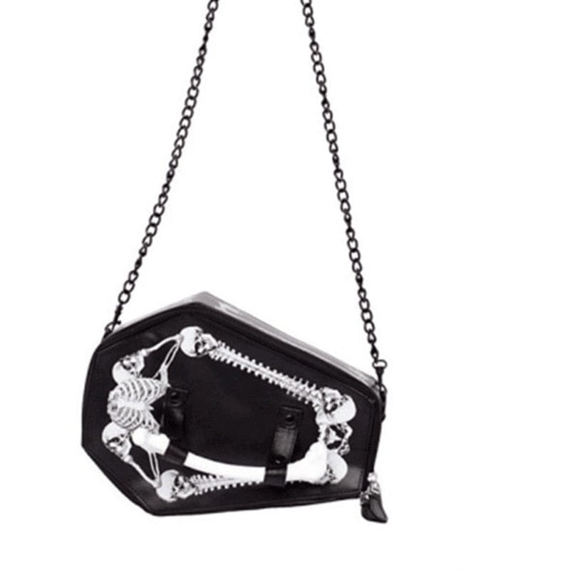 Coffin Y2K Bag: Edgy Grunge Aesthetic Accessory for Y2K Fashion Lovers