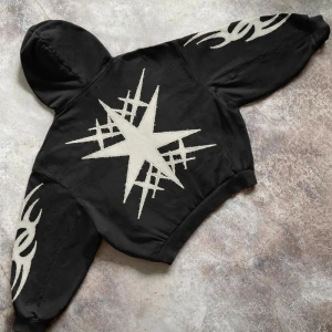 Coquette Aesthetic Black Y2K Hoodie - Trendy Grunge Style for Effortless Chic Looks