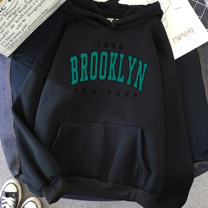 Coquette Aesthetic Brooklyn Hoodie - Y2K Fashion Comfy Layer for Cute Outfits