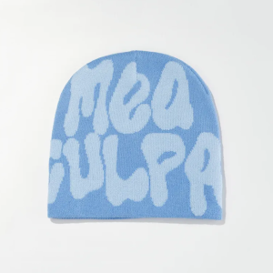 Coquette Aesthetic Mea Culpa Beanie - Y2K Fashion Statement for Cute Outfits