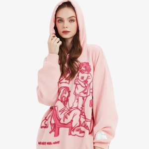 Coquette Aesthetic Pink Y2K Hoodie - Cute and Comfy Vintage Style for Trendy Outfits