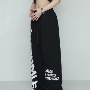 Coquette Aesthetic Printed Sweatpants for Y2K Fashion Lovers - Comfy and Stylish Outfits