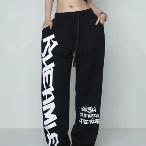 Coquette Aesthetic Printed Sweatpants for Y2K Fashion Lovers - Comfy and Stylish Outfits