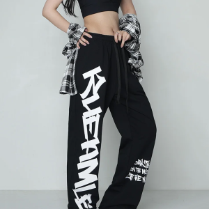 Coquette Aesthetic Printed Sweatpants for Y2K Fashion Lovers - Comfy and Stylish Outfits