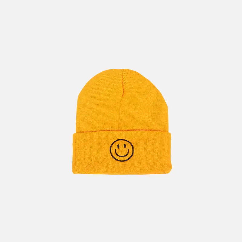 Coquette Aesthetic Smile Beanie - Y2K Fashion Essential for Cute Outfits