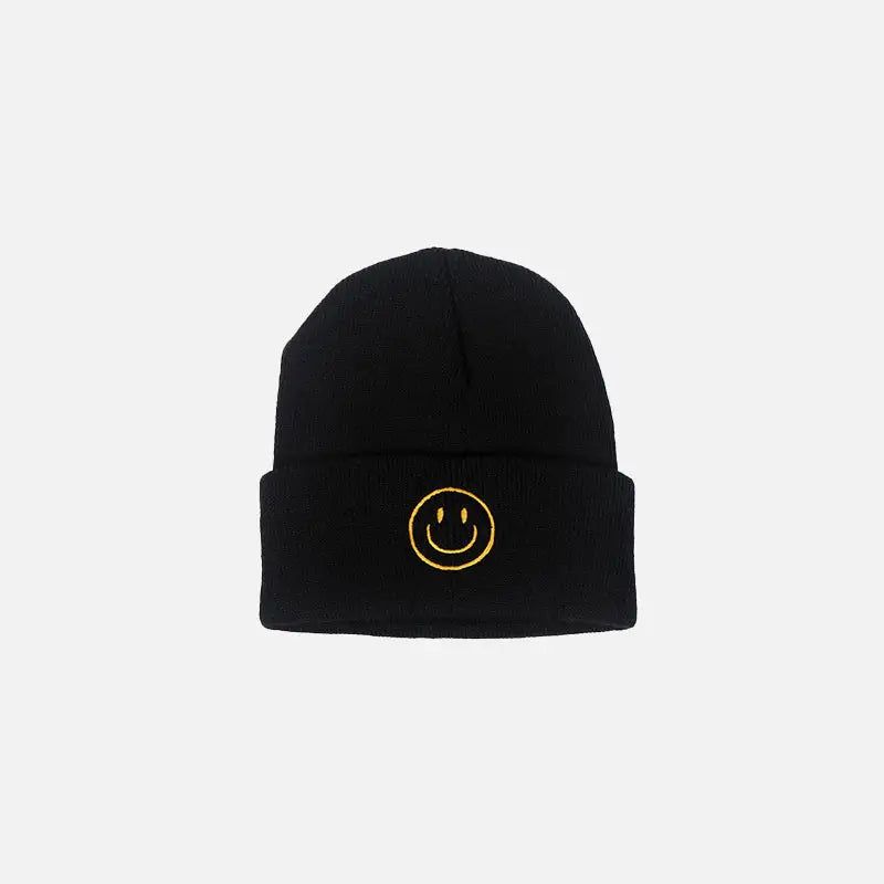 Coquette Aesthetic Smile Beanie - Y2K Fashion Essential for Cute Outfits