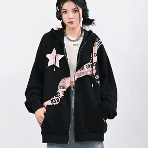 Coquette Aesthetic Y2K Zip Up Hoodie - Cute and Comfy Layer for Trendy Outfits