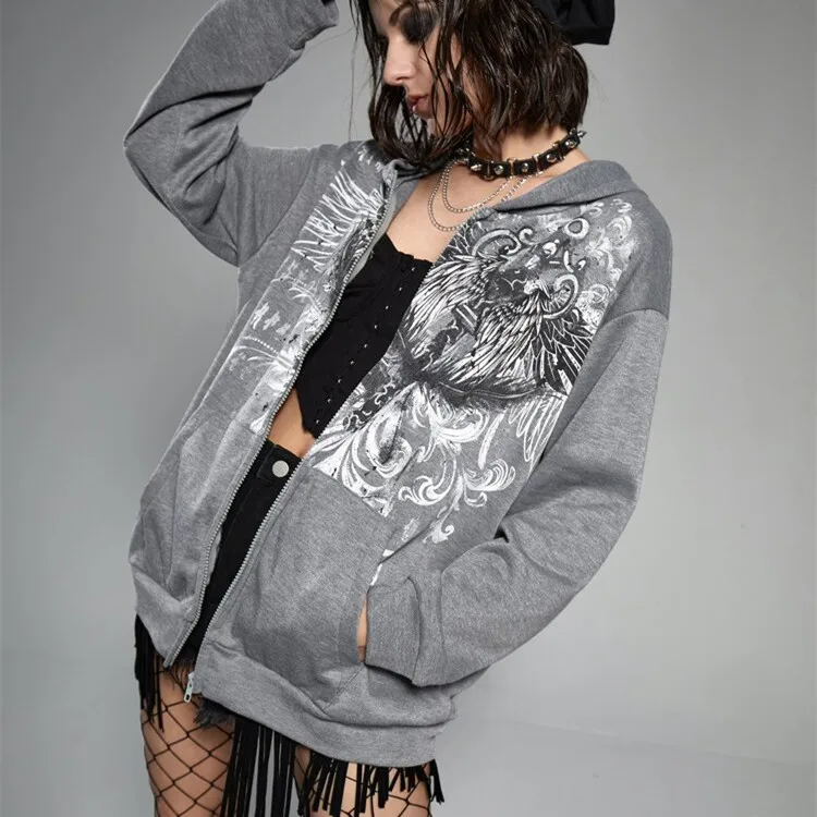 Coquette Aesthetic Y2K Zip-Up Sweater - Cute and Comfy Layering Essential