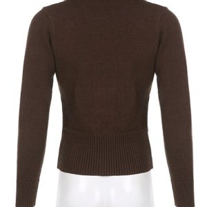 Coquette Y2K Fluffy Cardigan for Comfy Aesthetic Outfits and Cozy Layering