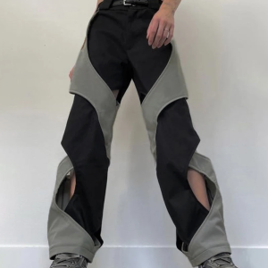 Cozy Black and Gray Y2K Sweatpants for Comfy Aesthetic Outfits and Everyday Style