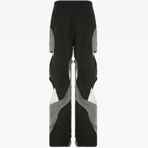 Cozy Black and Gray Y2K Sweatpants for Comfy Aesthetic Outfits and Everyday Style