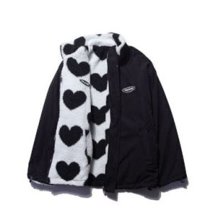 Cozy Oversized Y2K Plush Coat for Ultimate Comfort and Style in Y2K Fashion