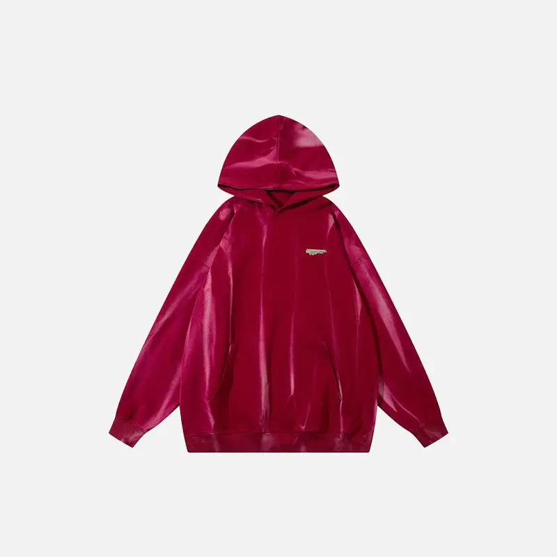 Cozy Solid Color Loose Hoodie in Y2K Style for Effortless Aesthetic Outfits