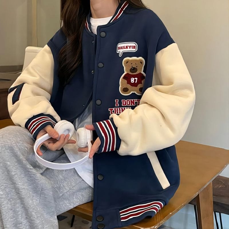 Cozy Teddy Y2K Jacket for Ultimate Comfort in Vintage Aesthetic Style