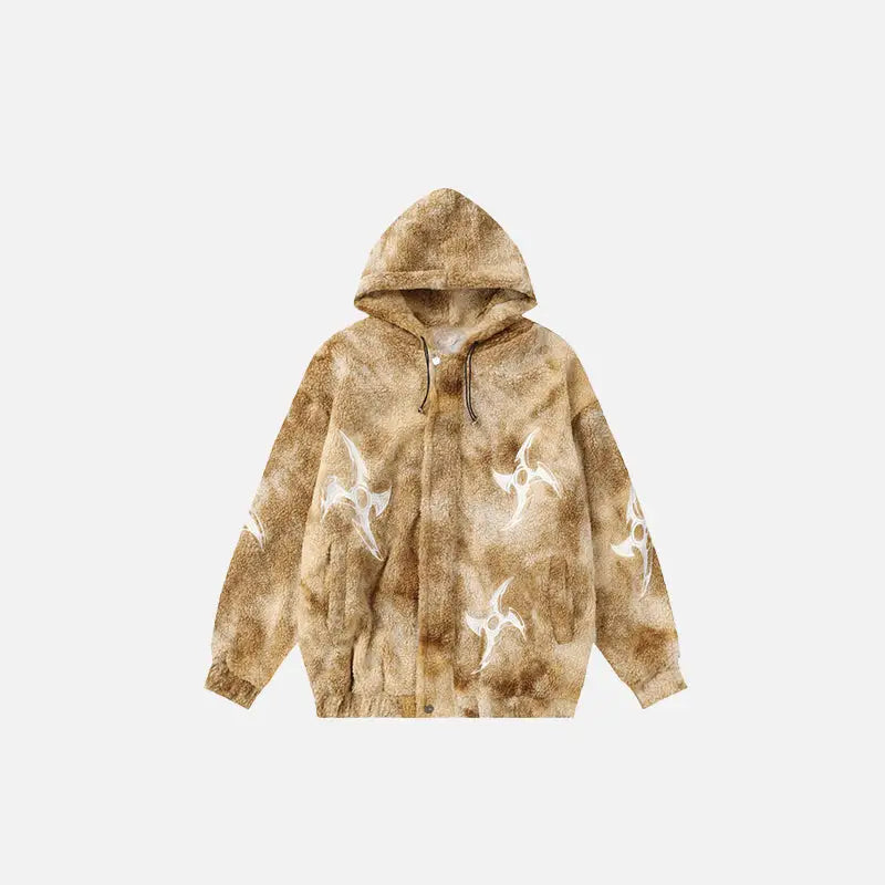 Cozy Y2K Fleece Fluffy Hooded Jacket for Ultimate Winter Aesthetic Style