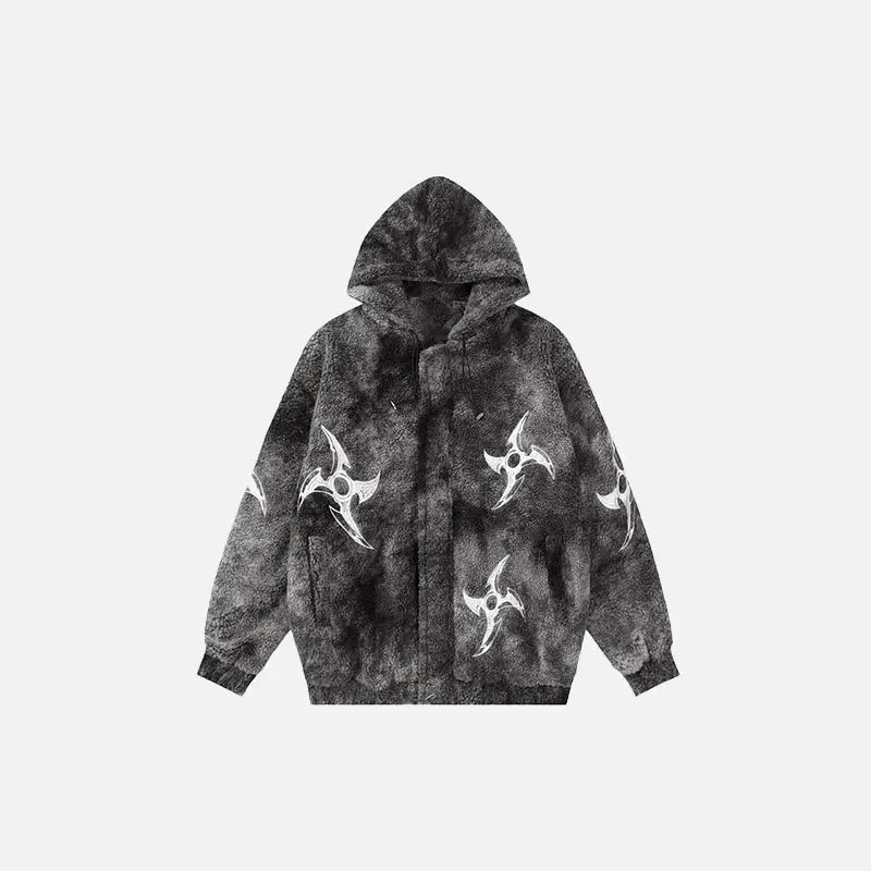 Cozy Y2K Fleece Fluffy Hooded Jacket for Ultimate Winter Aesthetic Style