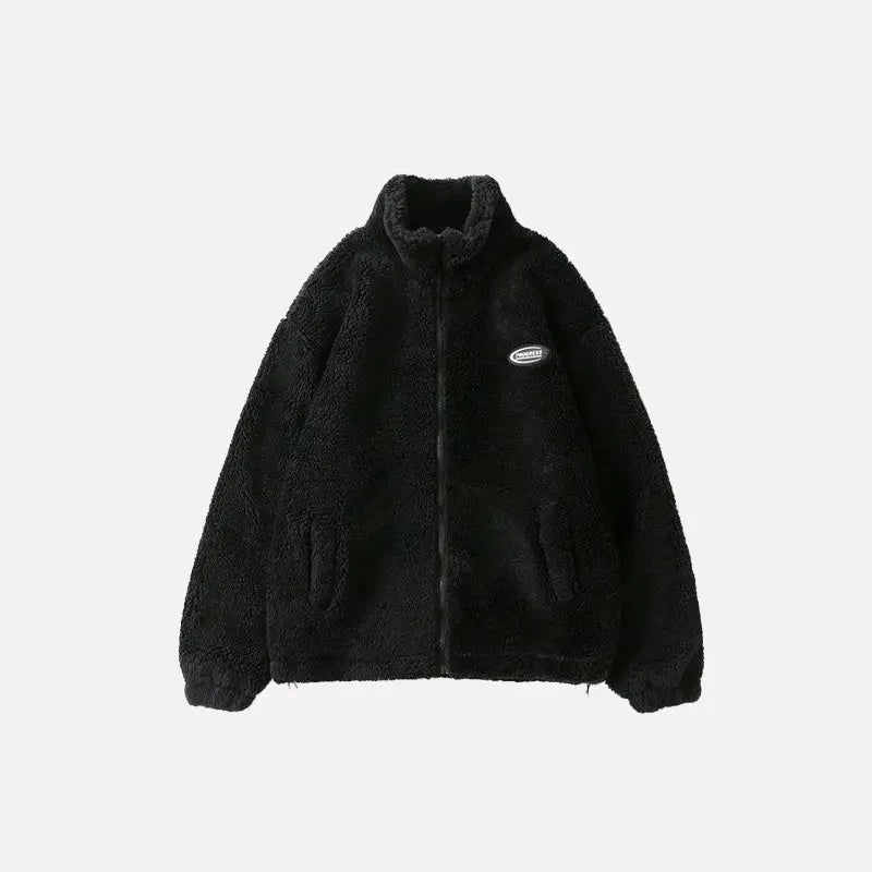 Cozy Y2K Fluffy Fleece Jacket for Ultimate Comfort and Retro Style