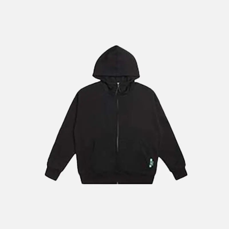 Cozy Y2K Zip-Up Hoodie for Trendy Aesthetic Outfits and Comfy Layering