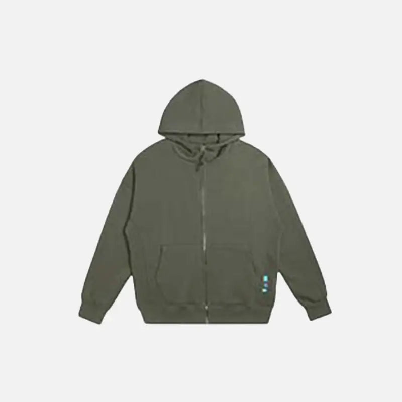 Cozy Y2K Zip-Up Hoodie for Trendy Aesthetic Outfits and Comfy Layering