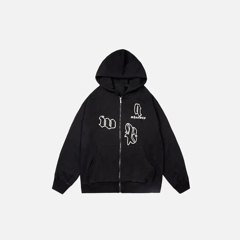 Cozy Zip-Up San Andreas Hoodie in Y2K Style for Ultimate Aesthetic Vibes