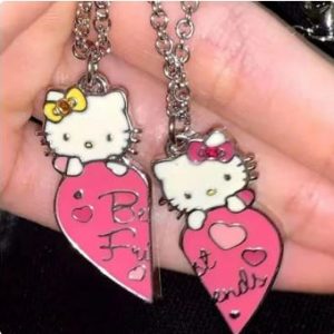 Cute Hello Kitty Necklace - Y2K Aesthetic Jewelry for Coquette and Kawaii Styles