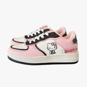 Cute Hello Kitty Y2K Sneakers for Trendy Aesthetic Outfits and Comfy Everyday Wear