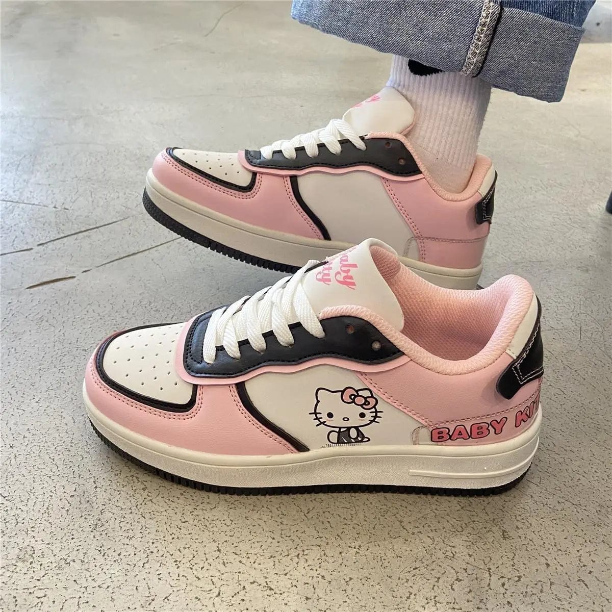 Cute Hello Kitty Y2K Sneakers for Trendy Aesthetic Outfits and Comfy Everyday Wear