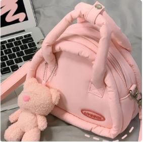 Cute Y2K Aesthetic Shoulder Bag for Coquette and Grunge Outfits