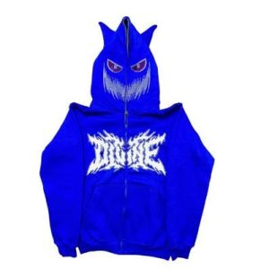 Devil Corn Y2K Hoodie: Trendy Grunge Aesthetic Top for Y2K Fashion Lovers