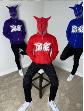 Devil Corn Y2K Hoodie: Trendy Grunge Aesthetic Top for Y2K Fashion Lovers