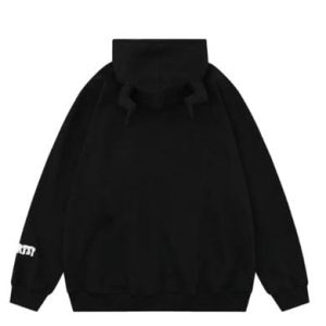 Devil Horn Y2K Aesthetic Full Zip Hoodie - Trendy Grunge Style for Unique Outfits