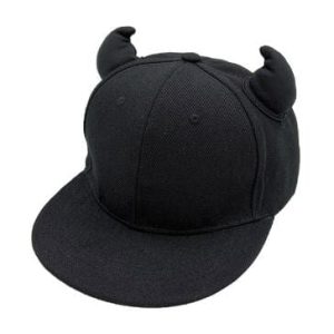 Devil Horn Y2K Caps for Edgy Aesthetic Outfits and Grunge Style Fashion