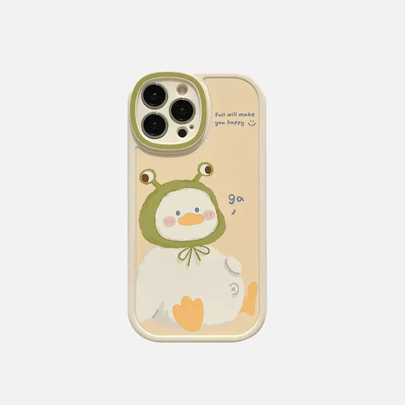 Fat Duck Y2K Aesthetic Mobile Phone Case for iPhone - Cute & Trendy Design